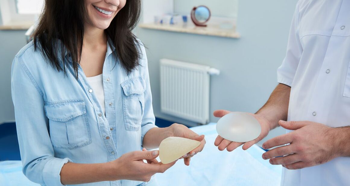 Selection of implants before breast augmentation mammoplasty