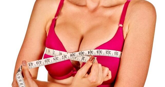 Enlarged breasts after applying compresses
