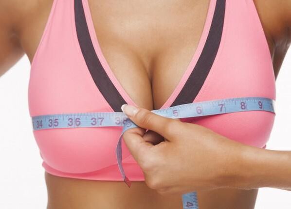 Female breasts after enlargement by different methods