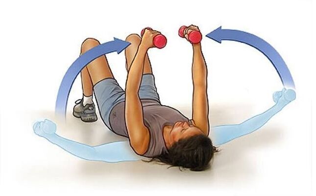Exercises with dumbbells for breast enlargement