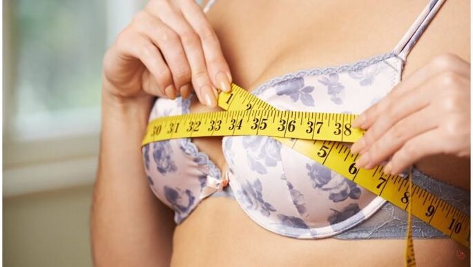 Breast measurement before fat augmentation